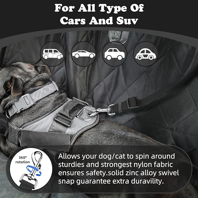 BWOGUE Pet Dog Cat Seat Belts (1 Pack)