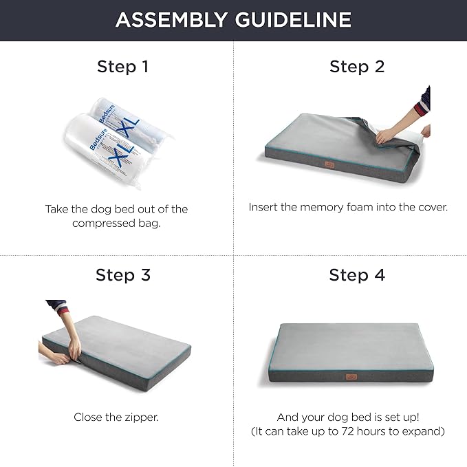 Bedsure Medium Orthopedic Bed for Medium Dogs