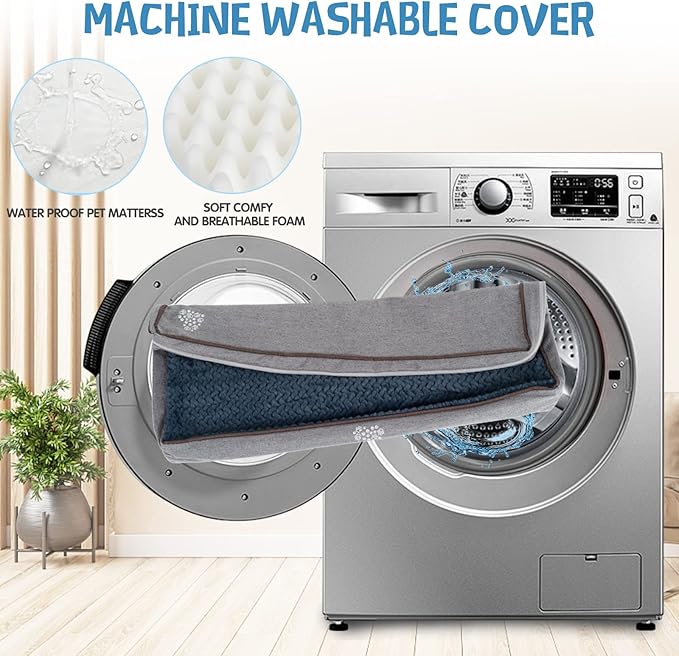 VANKEAN Dog Bed Soft Crate Pad Mat Reversible Cool & Warm