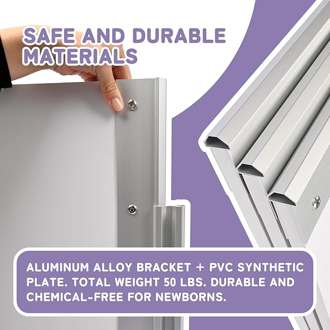 Whelping Box for Dogs Birthing Aluminum Alloy and 48"x48"x18")