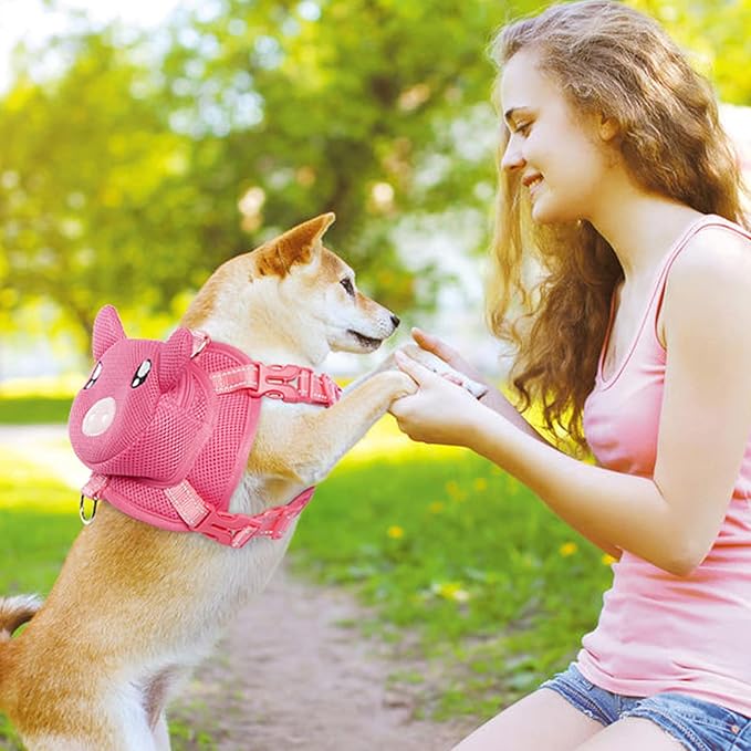 Dog Harness with Backpack No Pull Pet Harness Vest