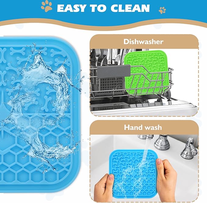 2 Pack Lick Mat for Dogs and Cats