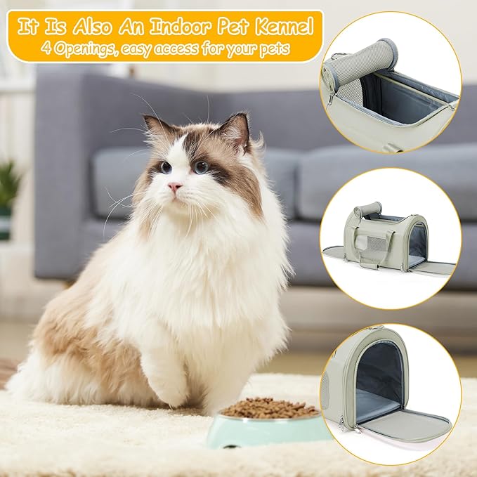 Cat Carrier Soft 20lbs,Green