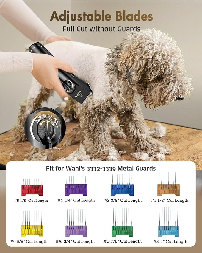 oneisall Dog Clippers for Grooming Doodles Poodles Thick Curly Hair