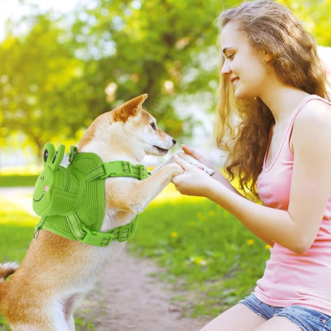 Dog Harness Backpack Cute Doggie Backpack Carrier for Small Medium Dogs
