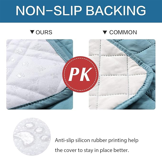 Water Resistant Dog Bed Cover Pet Blanket with Anti-Slip Back for Furniture Bed Couch Sofa (82x96 Inch