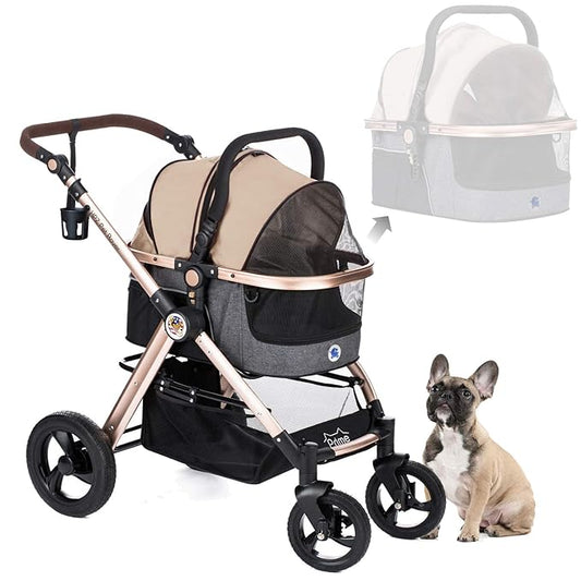 HPZ Pet Rover Prime 3-in-1 Luxury Dog/Cat Stroller