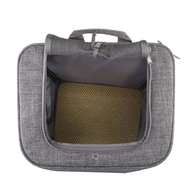 Critter Sitters Light Grey Pet Backpack for Small Dogs