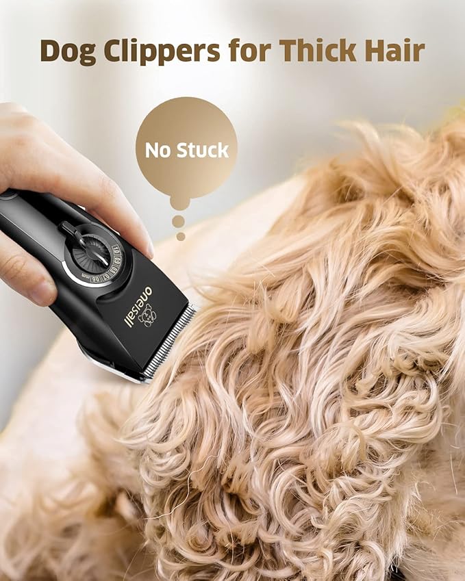 oneisall Dog Clippers for Grooming Doodles Poodles Thick Curly Hair