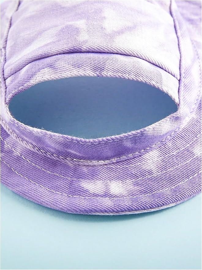 Generic Tie Dye Dog Hat with Ear Hole