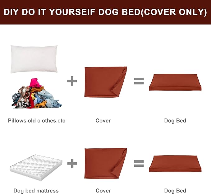 Dog Bed Cover 44Lx32Wx3H in,