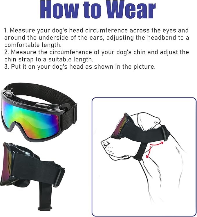 Dog Sunglasses Dog Goggles for Medium Large Breed Dogs