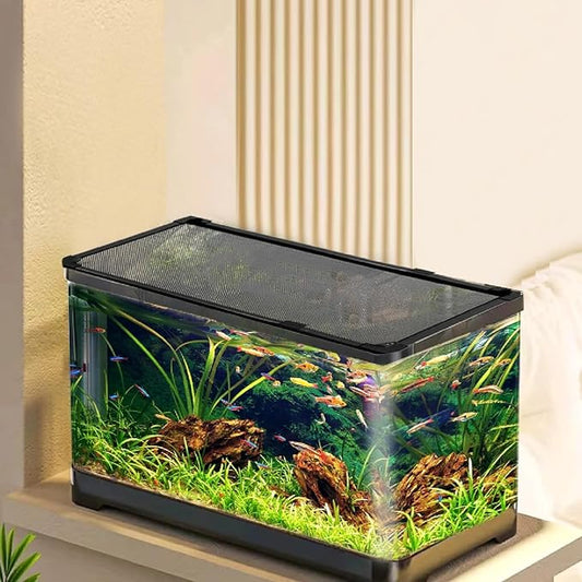 Magnetic Fish Tank Lid Cover DIY Anti-Jumping Net 35"*19"