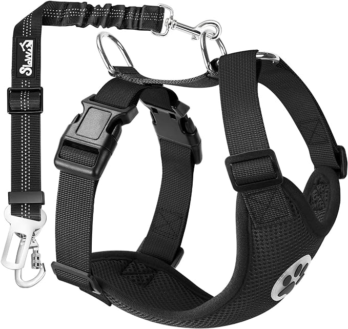 SlowTon Dog Seat Belt Harness for Car