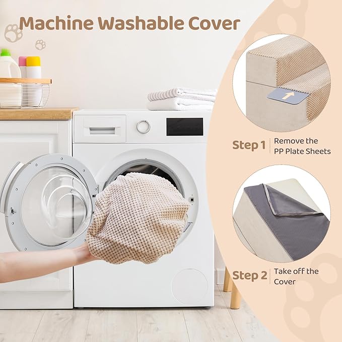 4-Step Dog Stairs 18'' H