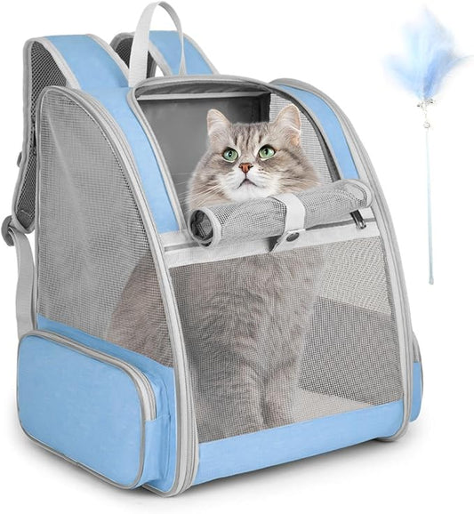 Cat Backpack Carrier 15lbs, Ventilated