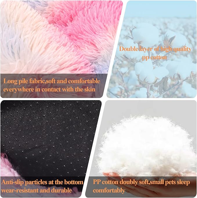 Dog Bed Calming Dog Beds for Small Medium Large Dogs Bed(20"/27"/35") (M 28''x28'', Color)