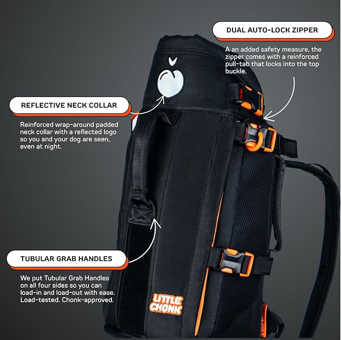 The Maxine One Dog Backpack Carrier by LITTLE CHONK 35 lbs