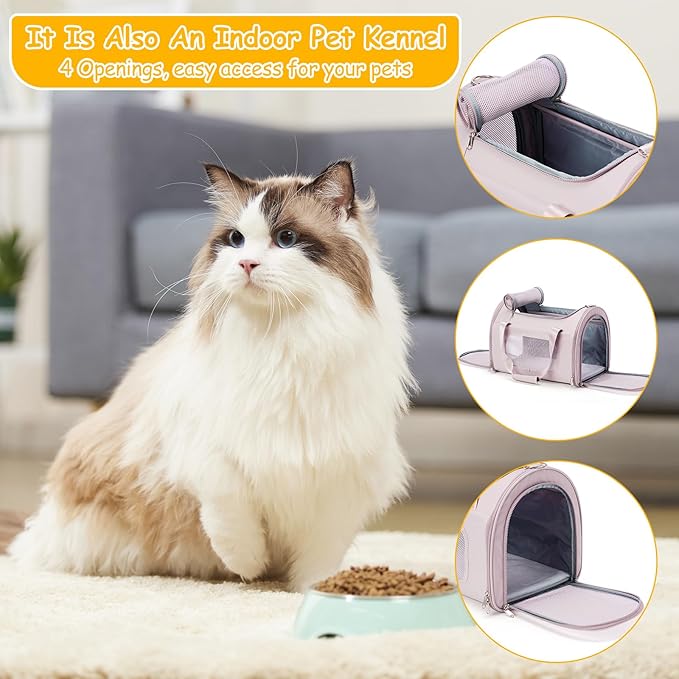 Cat Carrier Soft 20lbs, Collapsible