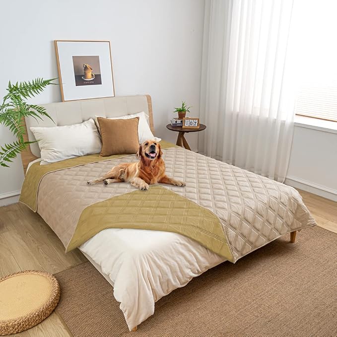 SUNNYTEX Waterproof & Reversible Dog Bed Cover Sofa Pets,(82 * 82“)