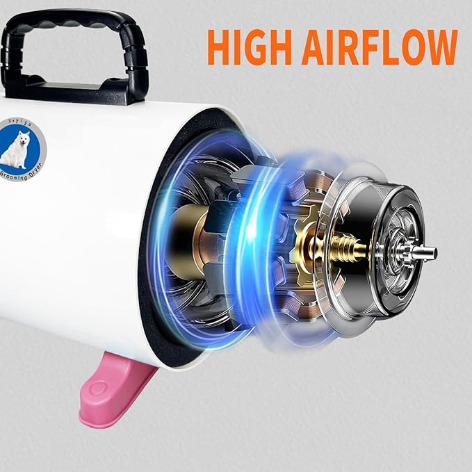 Pet Grooming Dryer with Adjustable Speed for Dogs
