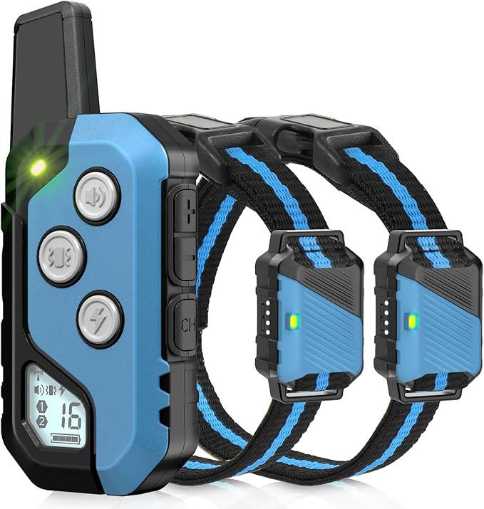 Dog Shock Collar with Remote Control 2 Dogs, 3 Training