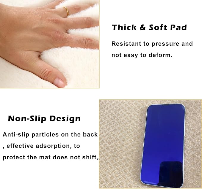 LWFCOEE Pet Stroller Pad for Small Medium Dogs 21"X12" Folding