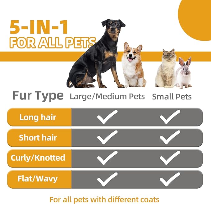 Dog Brush for Shedding 6 PCS
