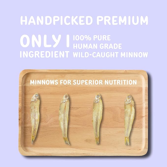 Freeze Dried Minnows for Cats & Dogs (1.5 oz)