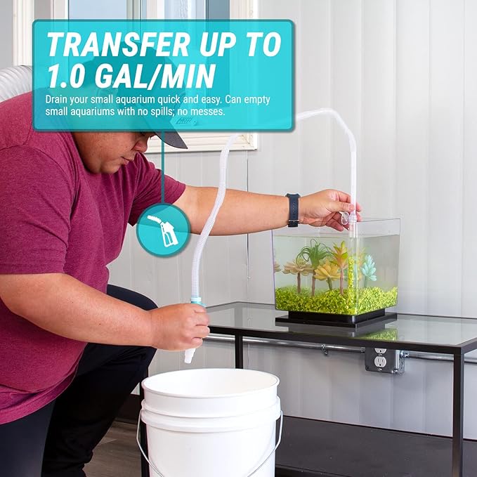 TERA PUMP TRFTCLN-S (BPA-Free) Nano Aquarium Cleaner Fish 10 Gallons