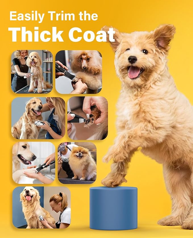 oneisall Dog Grooming Kit for Heavy Thick Hair&Coats/Low