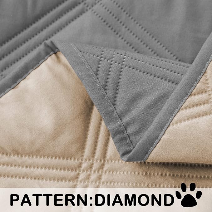 SUNNYTEX Waterproof & Reversible Dog Bed Cover Sofa Pets(82 * 82“)