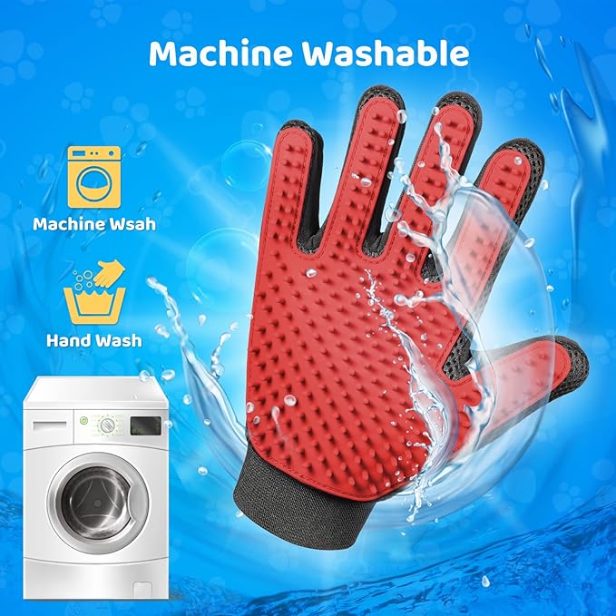 Upgrade Version Pet Grooming Glove 1 Pair