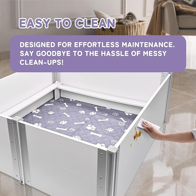 Whelping Box for Dogs Birthing Aluminum Alloy and 48"x48"x18")