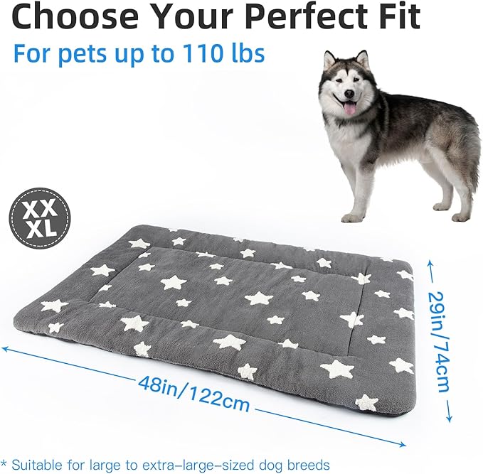 Mora Pets Dog Crate Pad Dog Bed Mat 48 inch 48 x 29