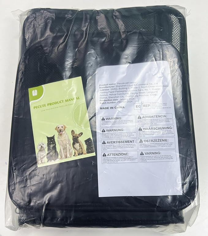 Pecute Extra Large Cat Carrier Bag 17 lbs,