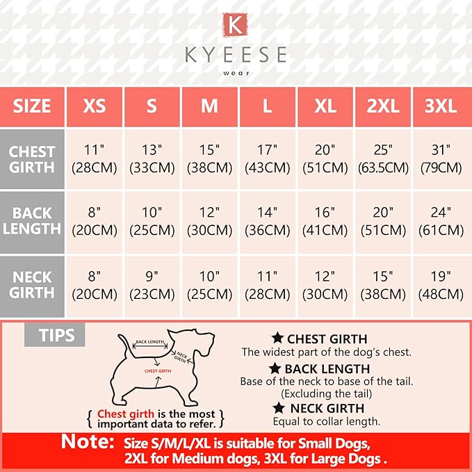 KYEESE Christmas Dog Pajama for Medium Dogs Soft Material Stretchable Dog Pajamas Onesie Dog Apparel
