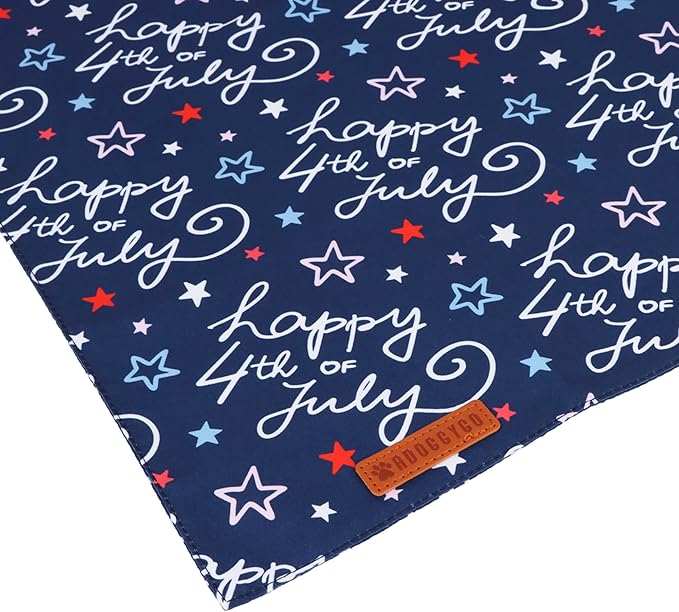 ADOGGYGO American Flag Dog Bandana 4th of 4th of 4th of