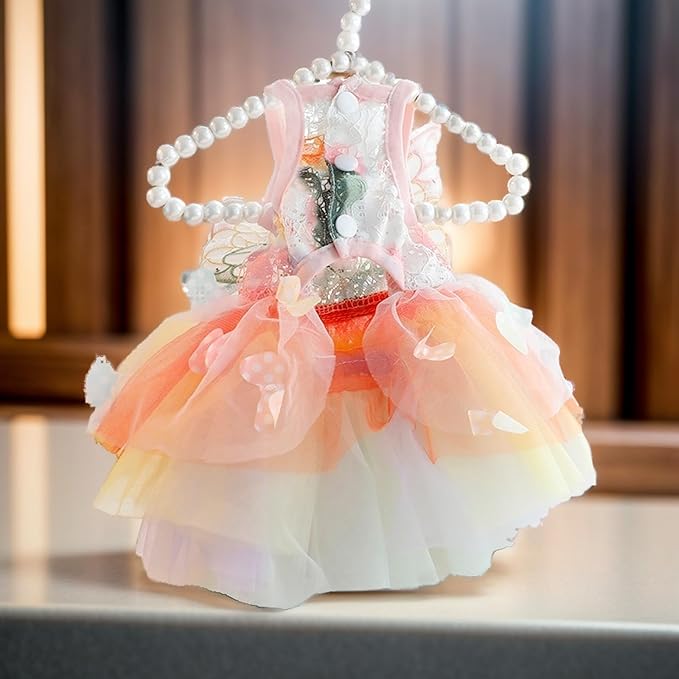 Luxury Dog Princess Formal Dress for Small Dogs Girl