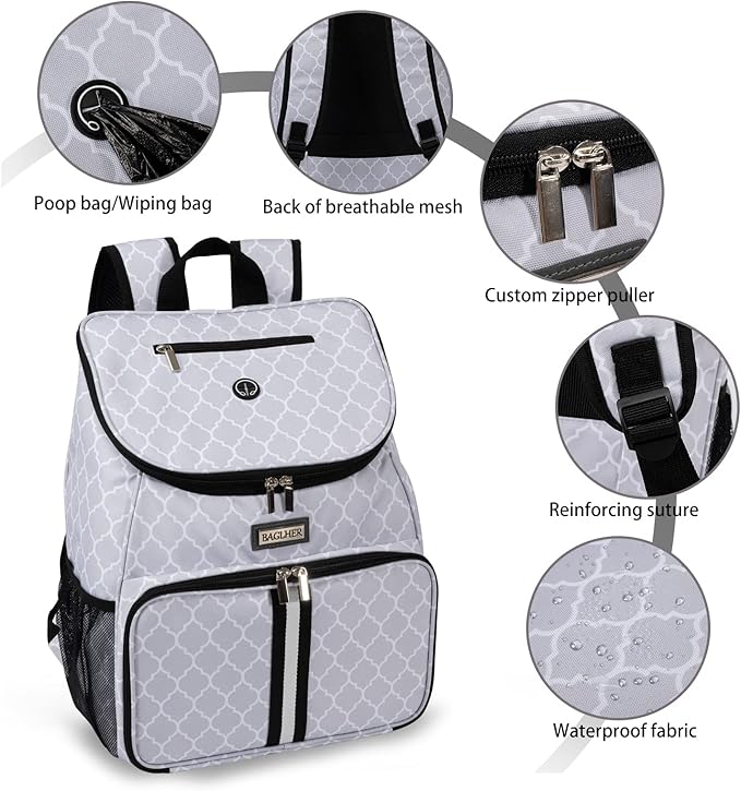 BAGLHER丨Dog Travel Bag 2 Silicone 2 Food