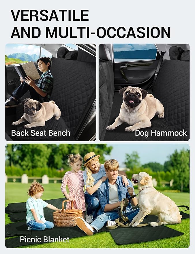 Proadsy 2024 Upgrade Dog Car Seat Cover Custom 2016-2024 Toyota