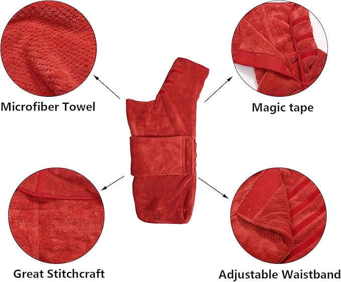 Geyecete Dog Bathrobe Towel Dog Drying Coat-Dry Fast