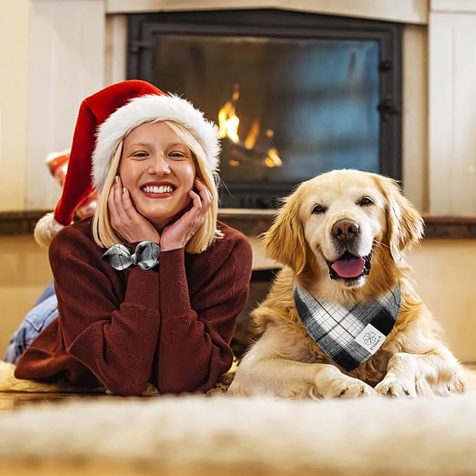 E-Clover Dog Bandanas & Matching Scrunchie Set Boy
