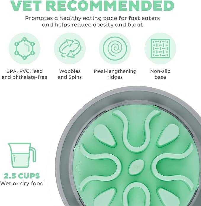 Outward Hound Fun Feeder Wobble Slo Bowl