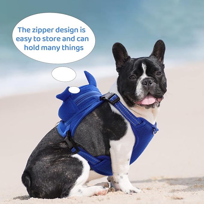 Dog Harness Backpack Cute Doggie Backpack Carrier for Small Medium Dogs