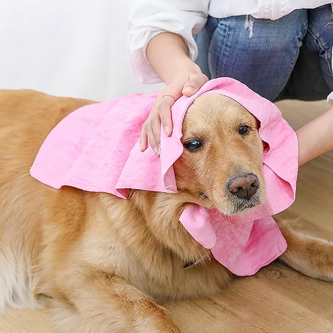 GabeFish Super Absorbent Shammy Dog Towels Quick Dry 5PC