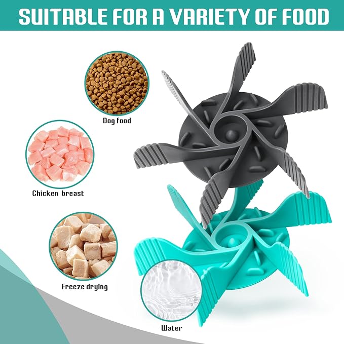 2 Pcs Dog Bowl Slow Feeder Insert