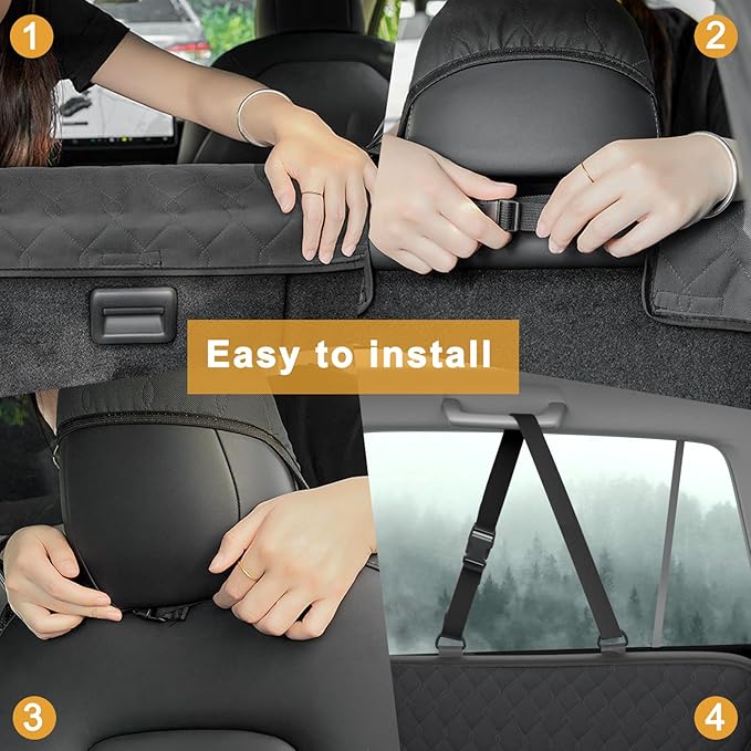 QianBao Compatible with Car Pet Dogs Back Seat 2020 2021 2022 2023 2024 Black