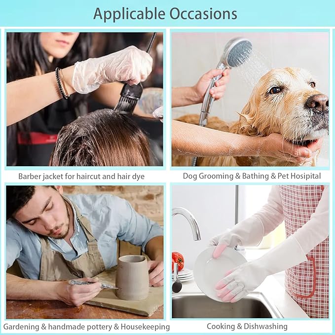 Gliitatu Dog Pet Grooming Smock for Women Men
