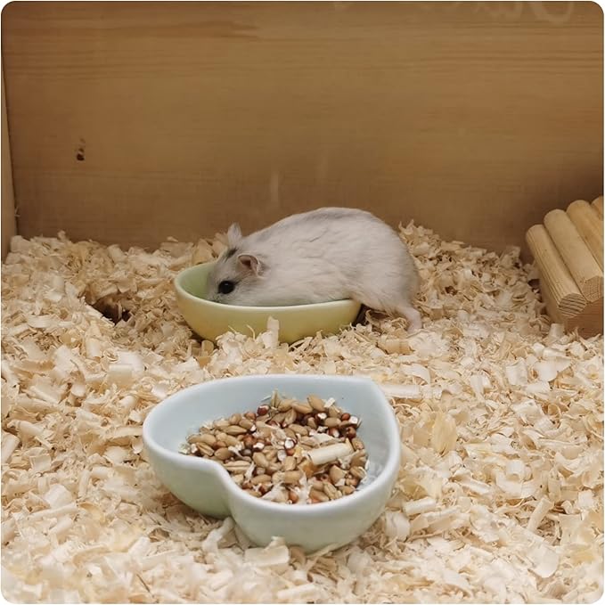 Ceramic Hamster Food Bowl 1.2oz Durable 1pc)